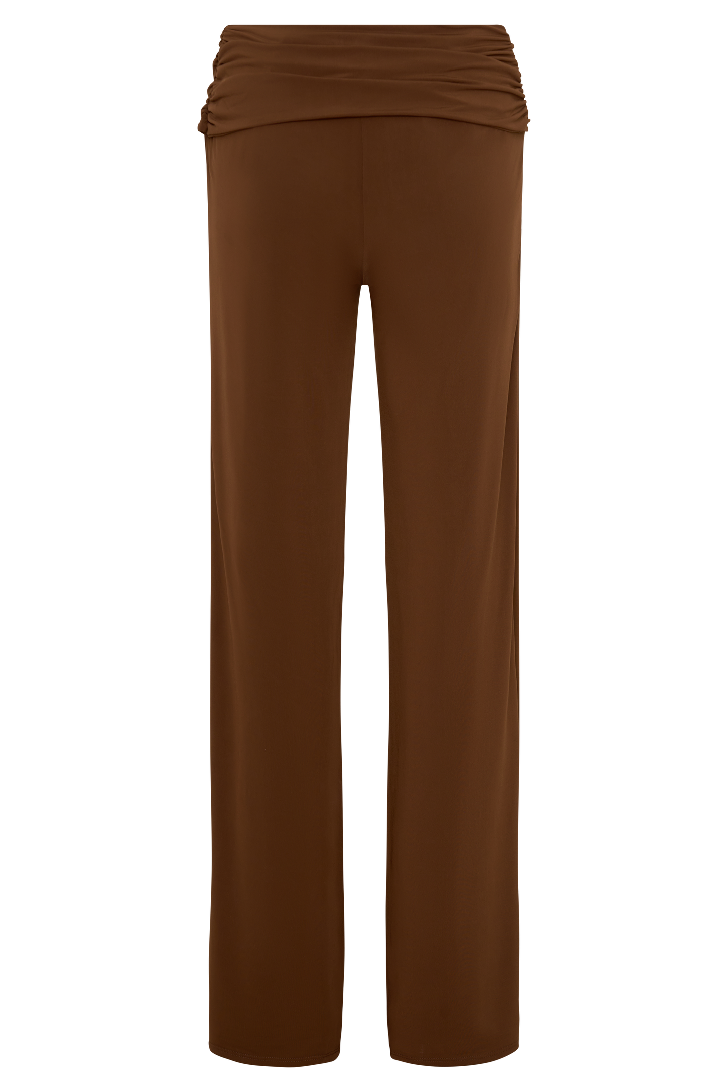 Lydia Slinky Straight Leg Pants - Chocolate
