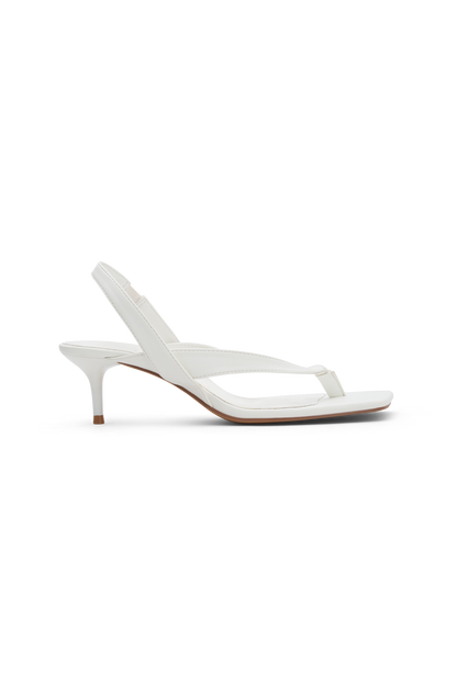 Mai Sling Back Thong Heel - White