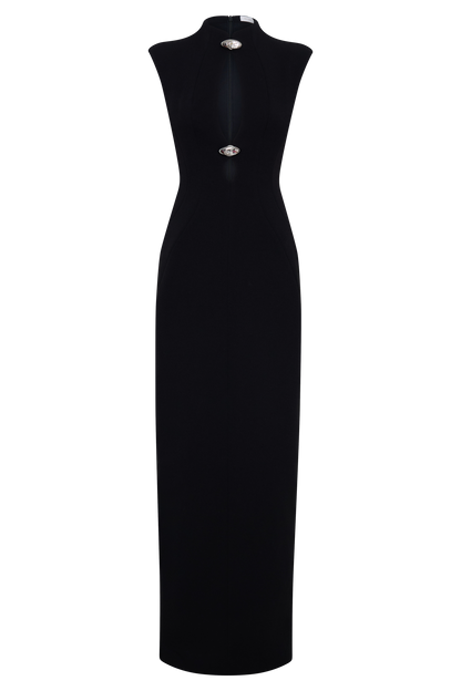 Michelle Cut Out Maxi Dress - Black