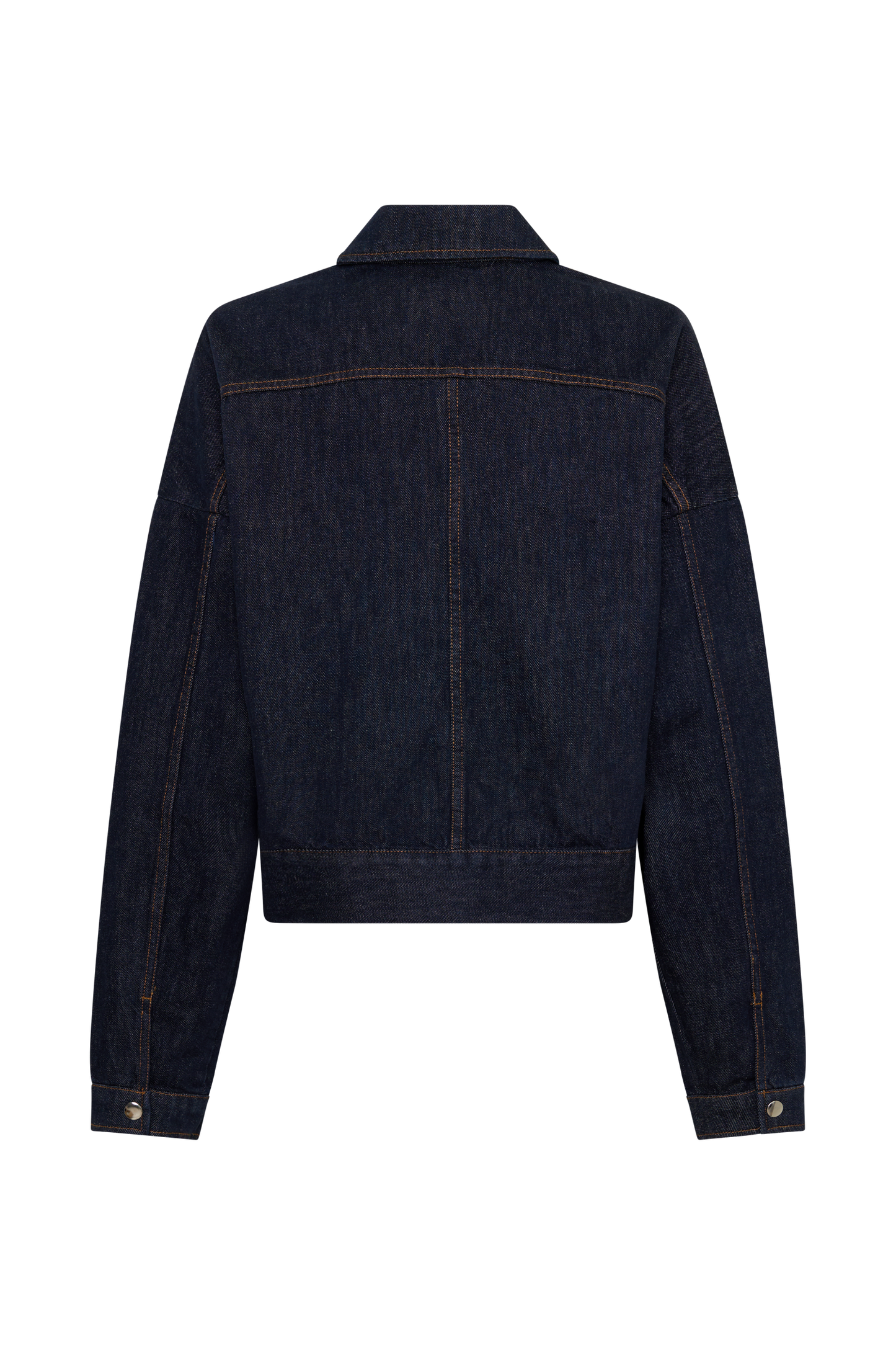 Olandria Oversized Jacket Top - Washed Indigo Blue