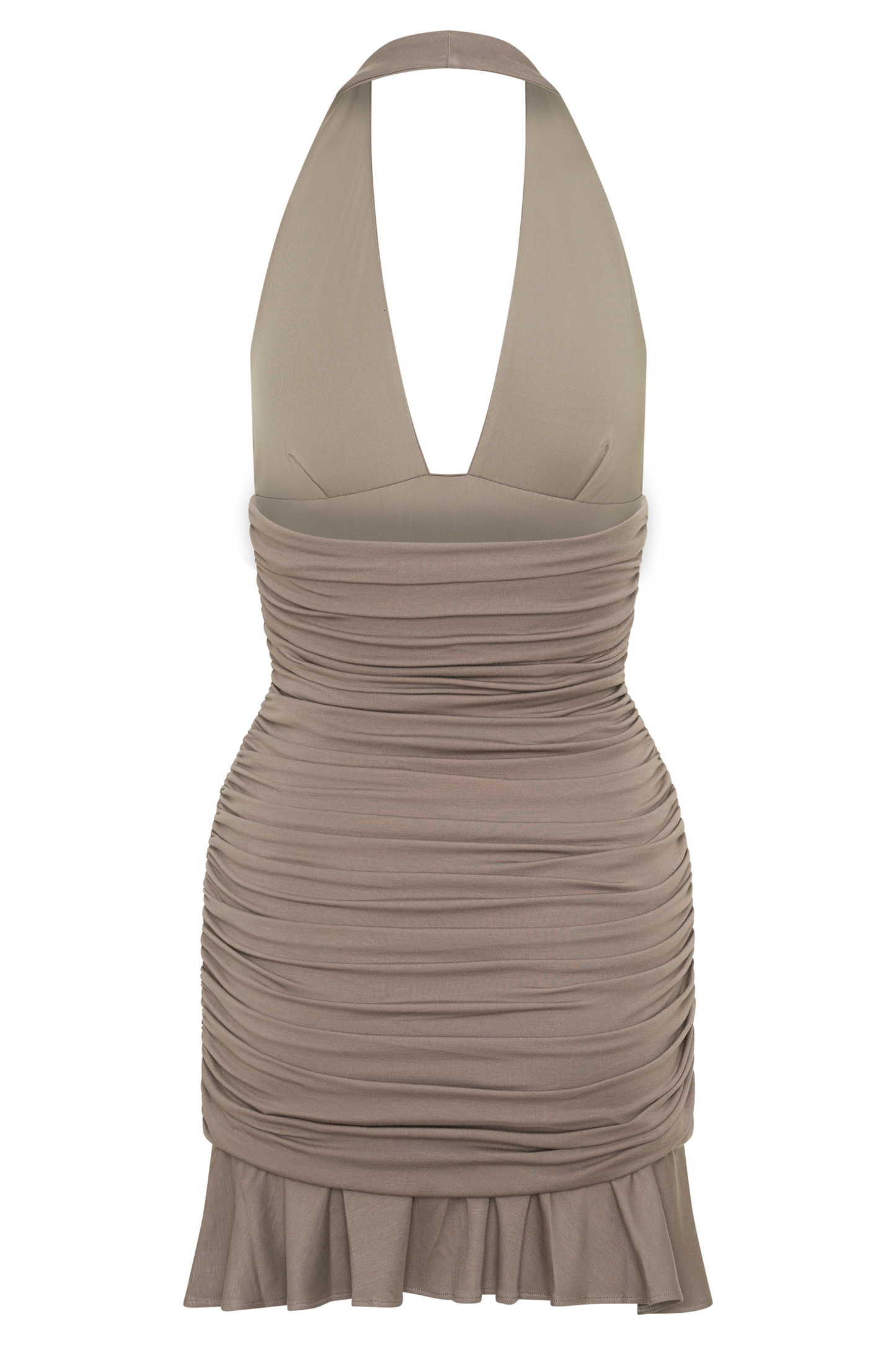 Peregrine Modal Halter Mini Dress - Neutral