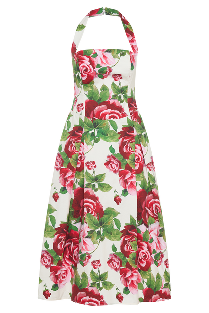 Juana Halter Midi Dress - Sonia Rose Print