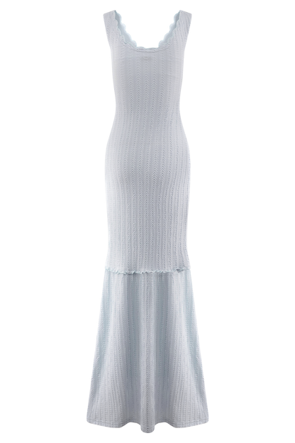 Natalie Off Shoulder Maxi Dress - Sky Blue