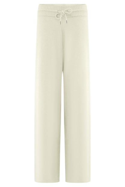 Natalya Knit Wide Leg Pants - Ivory