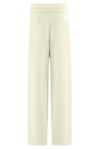 Natalya Knit Wide Leg Pants - Ivory