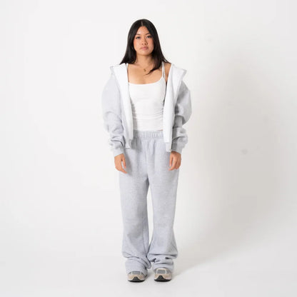 350 GSM 'Heather Grey' Fleece Sweatpants