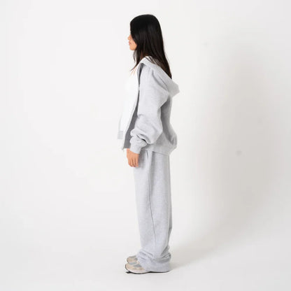 350 GSM 'Heather Grey' Fleece Sweatpants