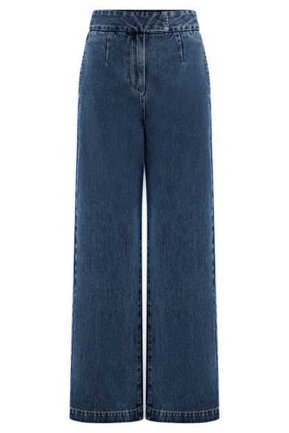 Rayne Wide Leg Denim Jeans - 90'S Blue