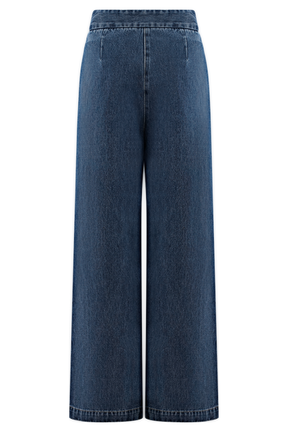 Rayne Wide Leg Denim Jeans - 90'S Blue