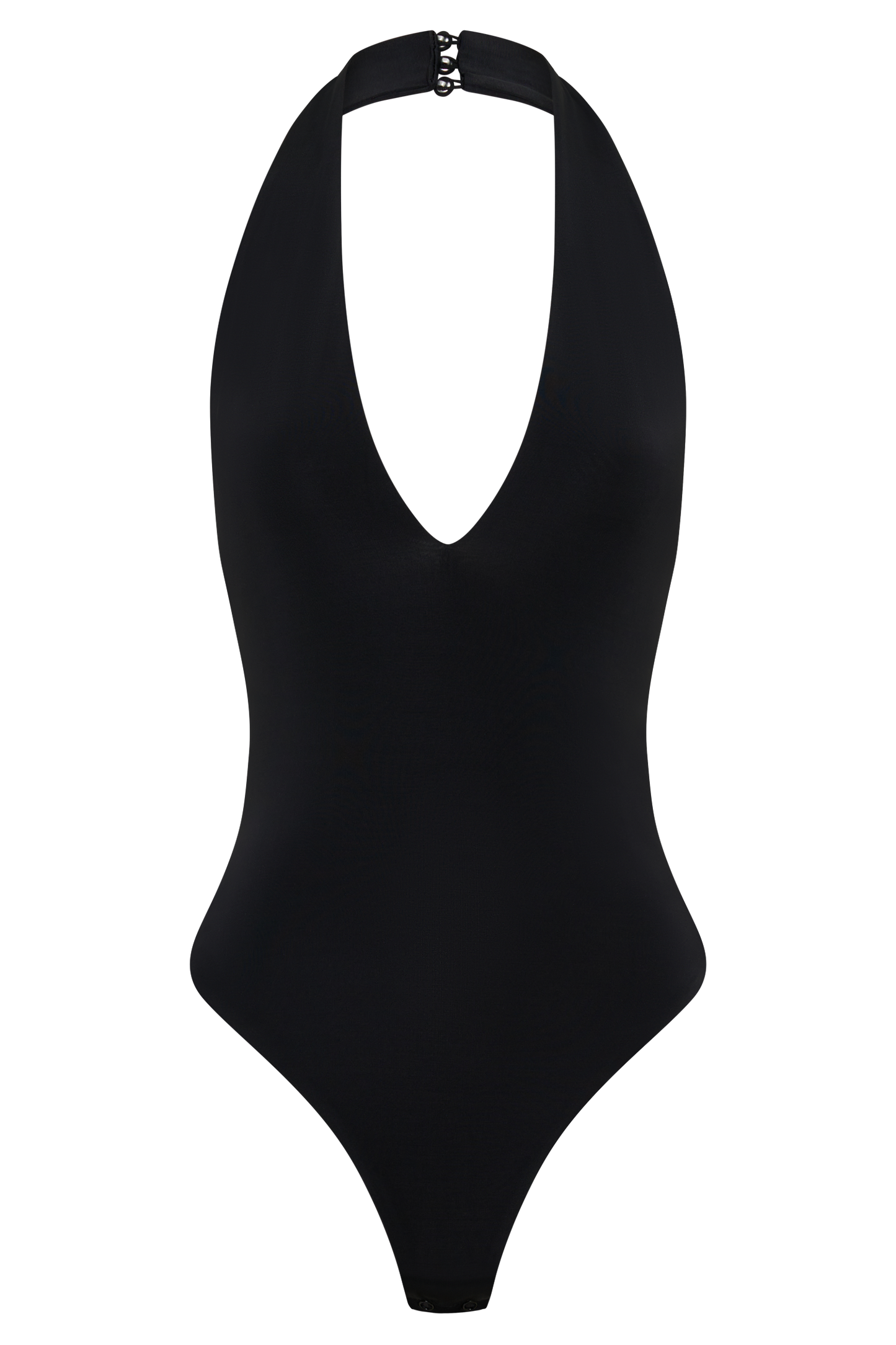 Rebekah Slinky Halter Bodysuit - Black