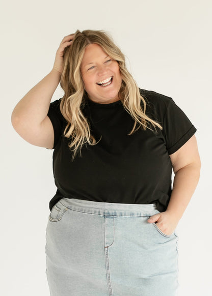 Short Sleeve Essential Basic Tee - FINAL SALE