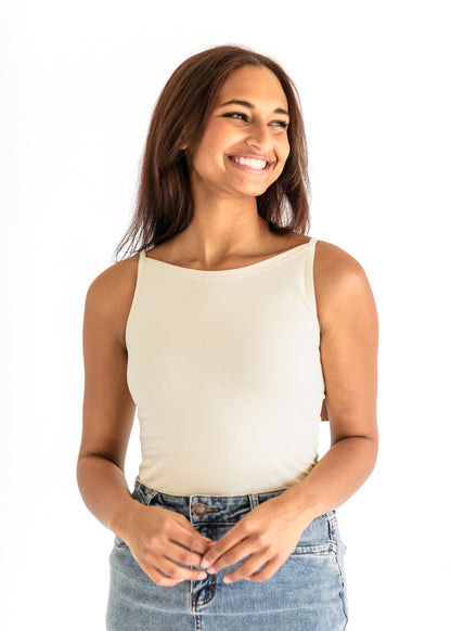 Adjustable Cream Layering Cami