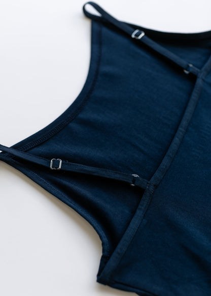 Adjustable Navy Layering Cami