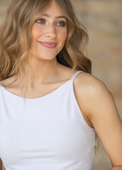 Adjustable White Layering Cami
