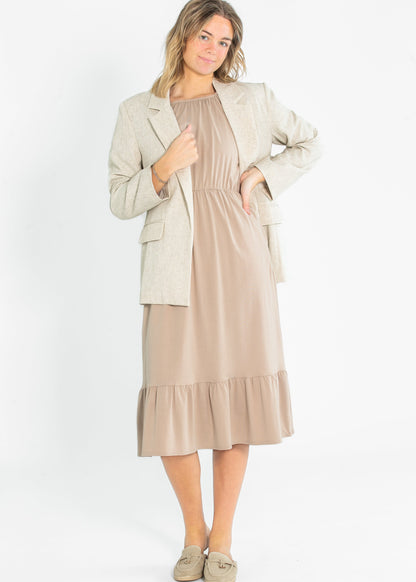 Amy Puff Sleeve Midi Dress - FINAL SALE