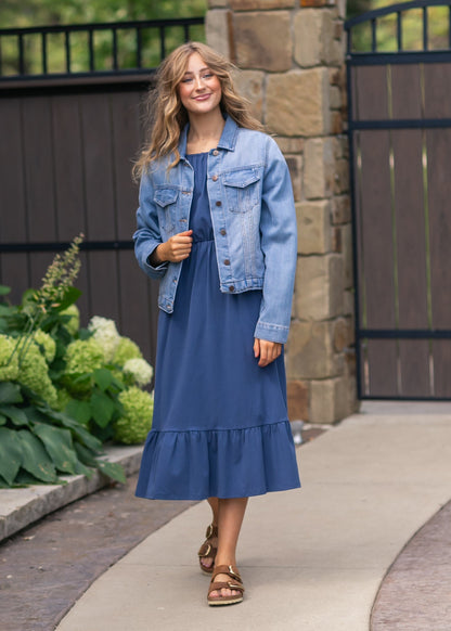 Amy Puff Sleeve Midi Dress - FINAL SALE