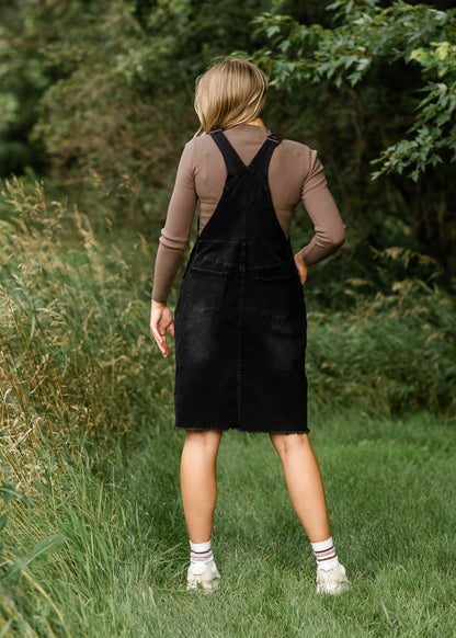 Aria Denim Overall Jumper Dress - FINAL SALE