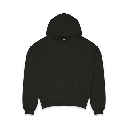 600 GSM 'Ash Black' Core Hoodie