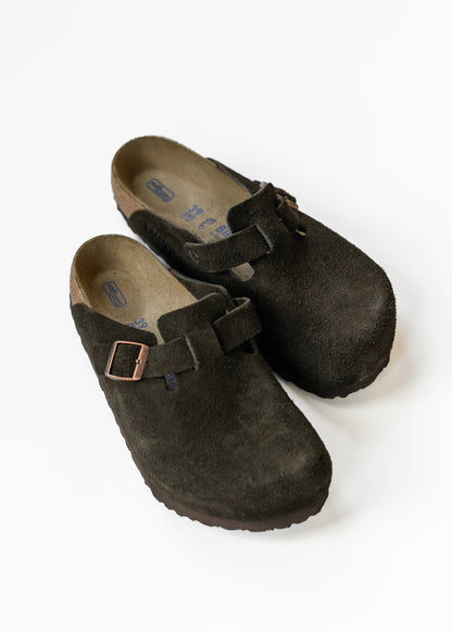 Birkenstock® Mocha Boston Soft Footbed Clog