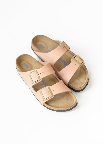 Birkenstock® Soft Pink Arizona Soft Footbed Sandal