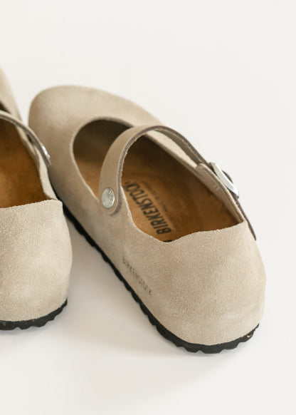 Birkenstock® Taupe Mantova Suede Low Shoe