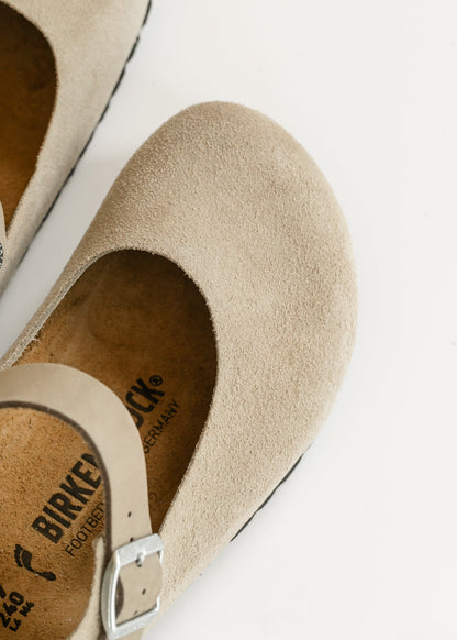 Birkenstock® Taupe Mantova Suede Low Shoe