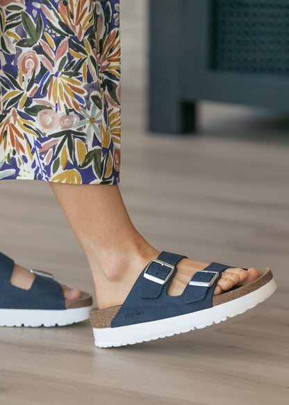 BIRKENSTOCK® Women's New Navy Arizona Platform Sandal