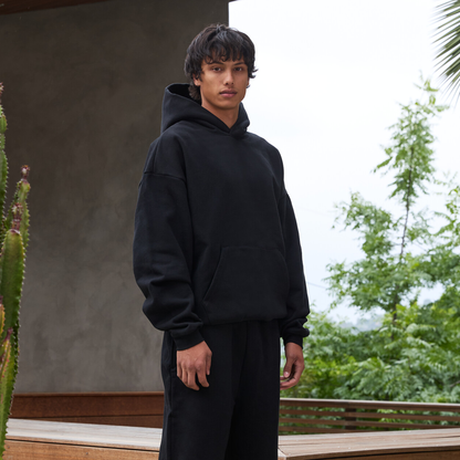 600 GSM 'Black' Core Hoodie