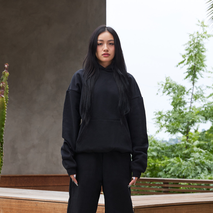 600 GSM 'Black' Core Hoodie