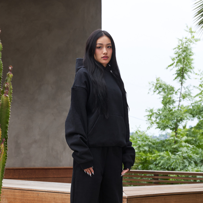 600 GSM 'Black' Core Hoodie