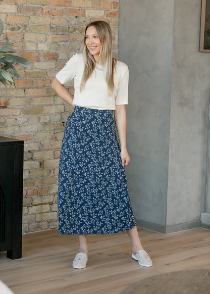 Braylyn Floral Midi Skirt - FINAL SALE