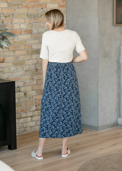 Braylyn Floral Midi Skirt - FINAL SALE