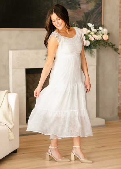 Carrie Ruffle Sleeve Floral Maxi Dress - FINAL SALE