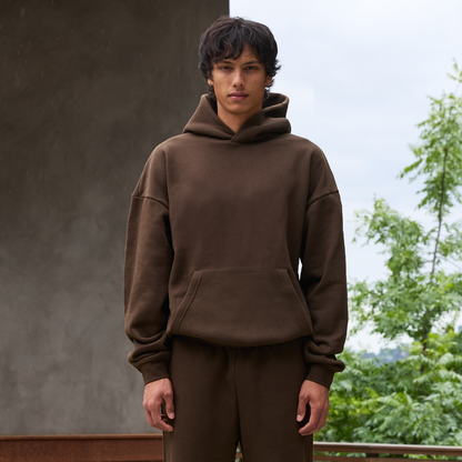 350 GSM 'Chestnut' Fleece Hoodie