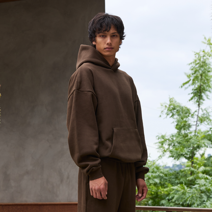 350 GSM 'Chestnut' Fleece Hoodie