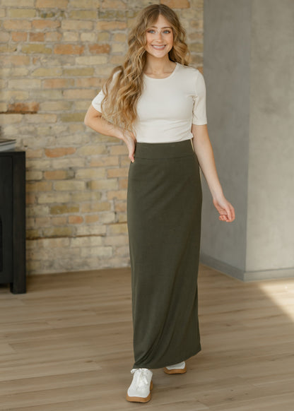 Clarise Premium Knit Maxi Skirt