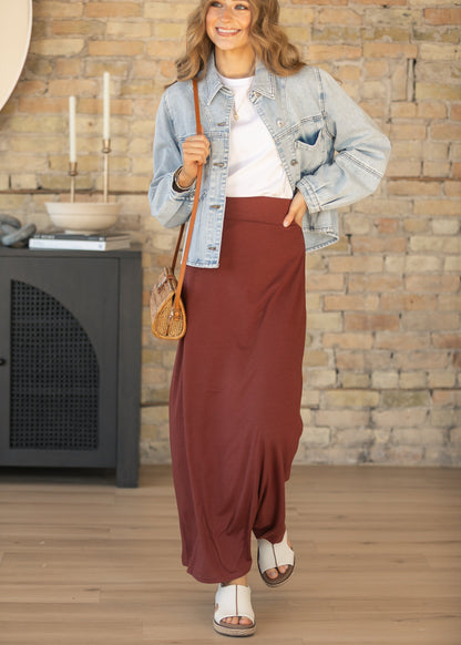 Clarise Premium Knit Maxi Skirt