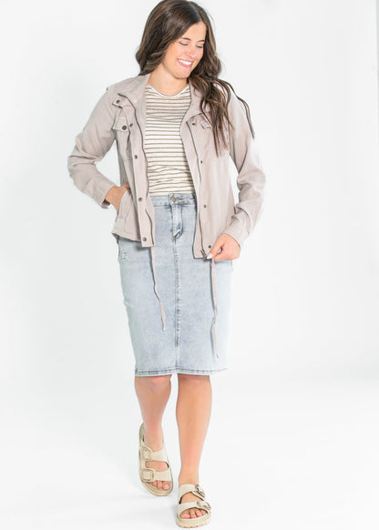 Classic Tencel Utility Jacket - FINAL SALE