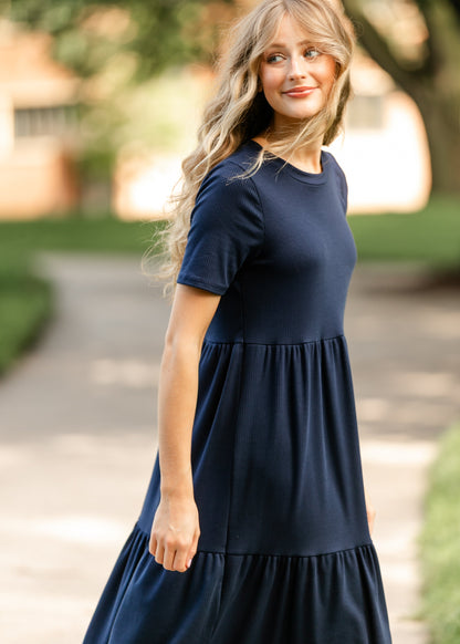 Clemintine Ribbed Midi Dress - FINAL SALE