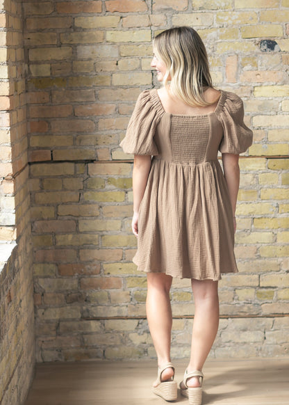 Cotton Box Pleated Midi Dress - FINAL SALE