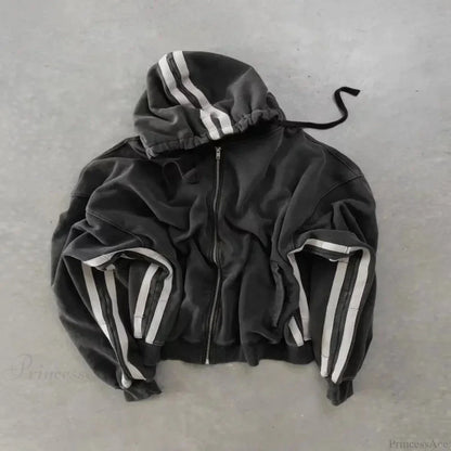 Dark Pink Cleansing Zip Hoodie