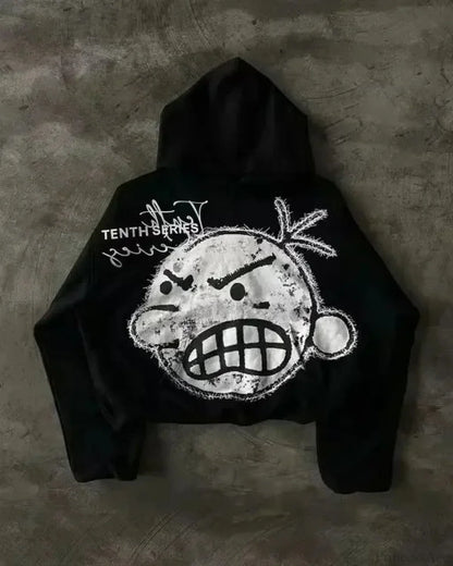 Dark Racer Pictorial Zip Hoodie