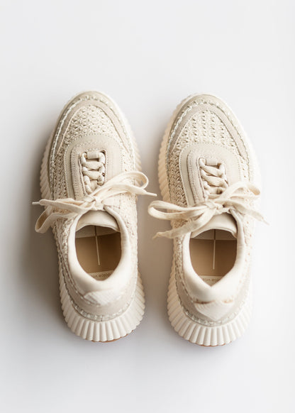 Dolce Vita Dolen Sandstone Knit Platform Sneakers - FINAL SALE