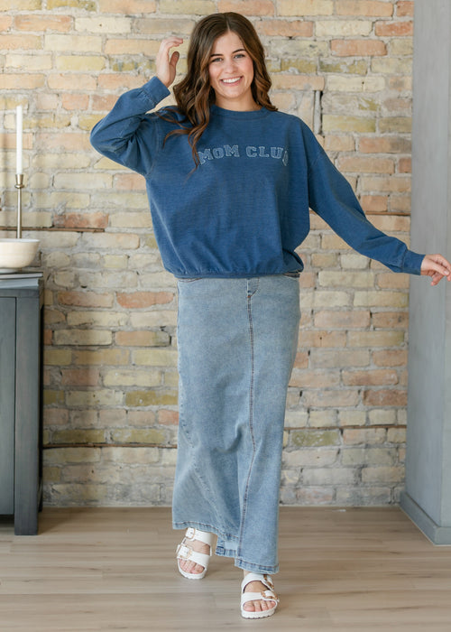 Donna Maxi Denim Skirt