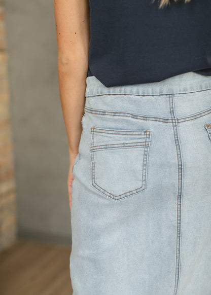 Donna Light Wash Maxi Denim Skirt - FINAL SALE