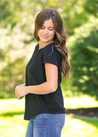 Essential Black Crew Basic T-shirt