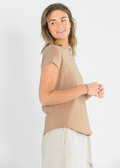 Essential Crew Striped Basic Tee - FINAL SALE