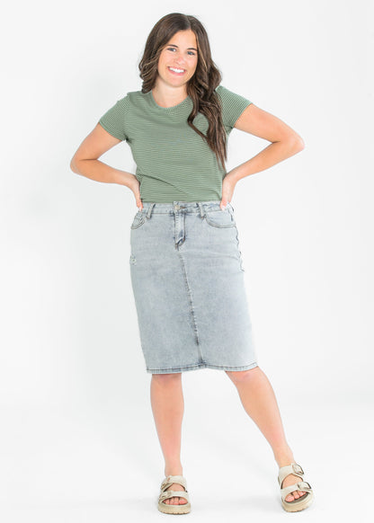 Essential Crew Striped Basic Tee - FINAL SALE