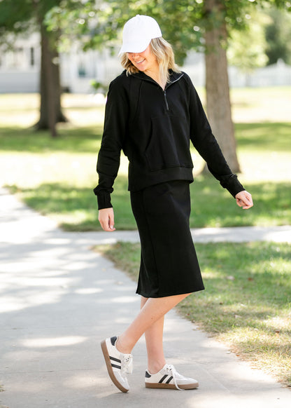 Essential Hoodie Sweatshirt Skirt Set - FINAL SALE
