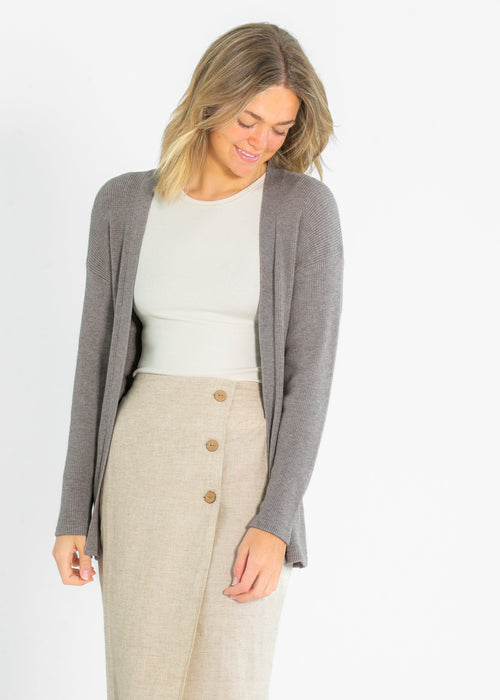 Essential Waffle Knit Cardigan - FINAL SALE